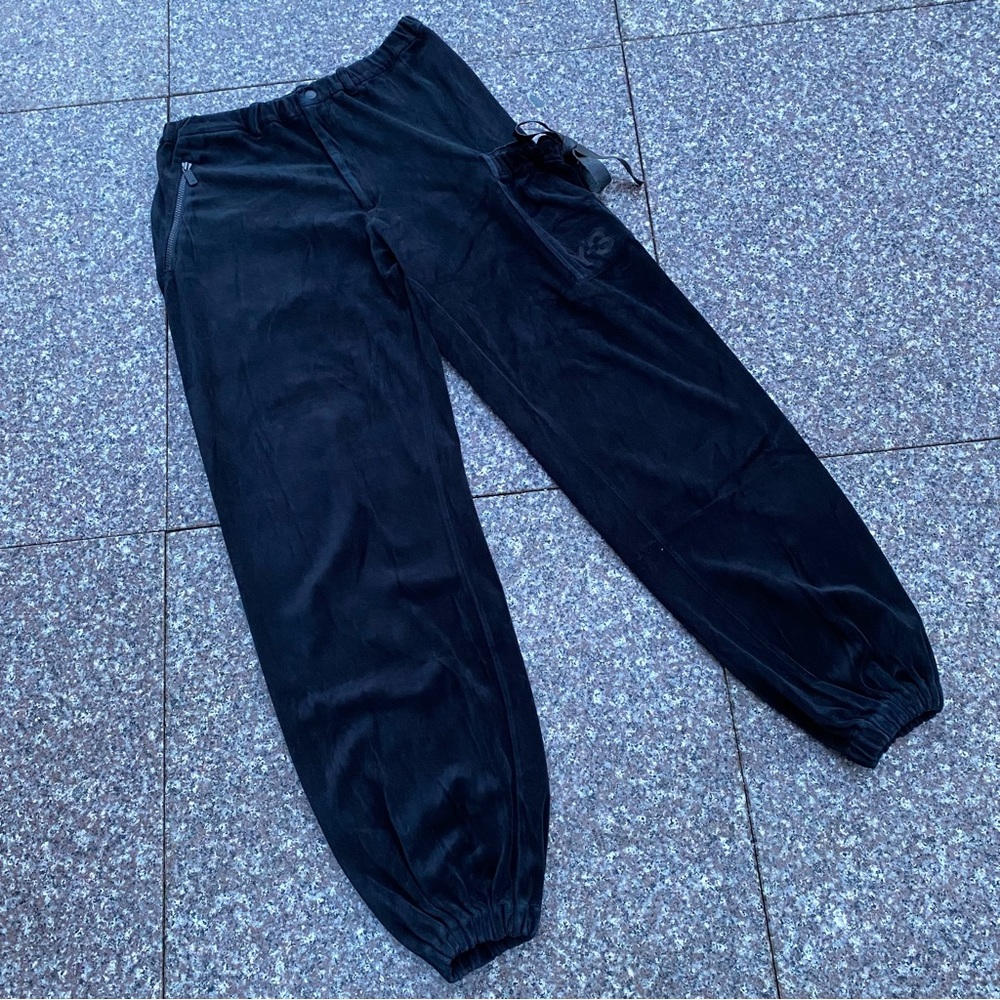 Y-3 Yohji Yamamoto velour pants